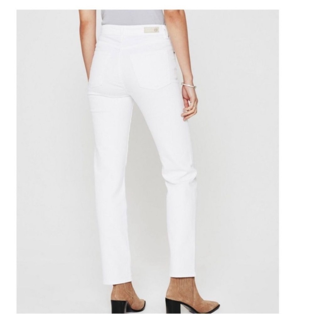AG White Alexxis Crop High Rise Vintage Fit Jeans | Size 26 2